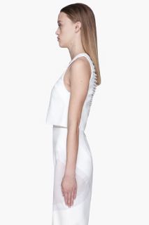 Dion Lee White 3d Layered Neo Tank Top for women