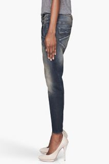 Diesel Indigo Faded Low rise Fayza Jeans for women