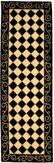 diamond black ivory wool runner 2 6 x 12 today $ 142 99 sale $ 128