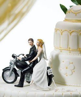 Motorcycle Wedding Cake Topper   Motorcycle Get away