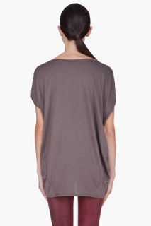 Helmut Oversize Dark Grey Blouse for women