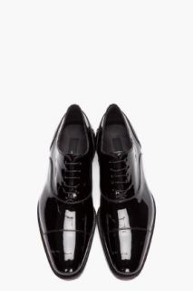 Dsquared2 Black Patent Leather Oxfords for men