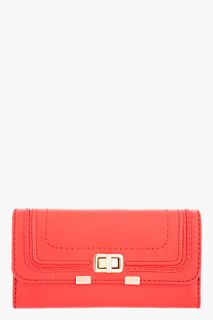 Chloe Red Folded Marcie Wallet for women