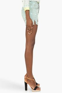 Marc By Marc Jacobs Pale Mint Cut Off High waisted Boy Shorts for women
