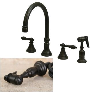 Oil Rubbed Bronze 4 hole Kitchen Faucet and Sprayer Today $206.80 4.4