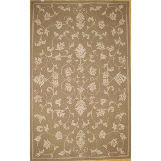 Hand hooked Modern Medium Brown Rug (5 x 8) Was $134.99 Today $89