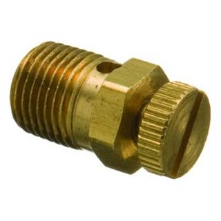Weatherhead 705 1/8MPT Pipe 0.88L 13/32Hex 150psig Brass Air Vent