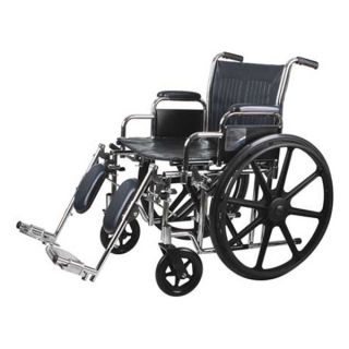 Approved Vendor MDS806750 20 in. Wheelchair with Elevating L/R