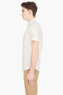 Alexander McQueen Beige Skull Print Cotton Shirt for men