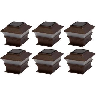 Tricod Plastic Copper Fence Mount Solar Lights (Set of 6) Today $46