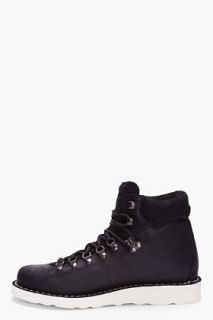 Diemme Black Leather Roccia Vet Boots for men