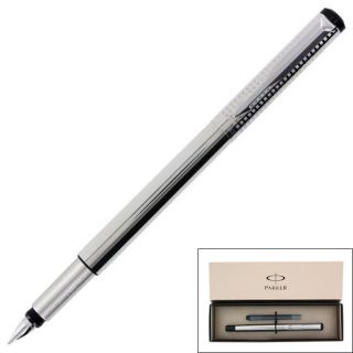 Parker Vector Stainless Steel Chiselled Fine Point Fountain Pen Today