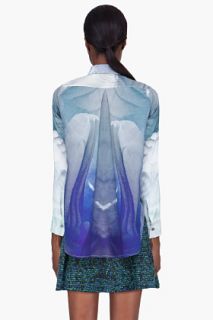 Michael Angel Grey Modern Opulence Blouse for women