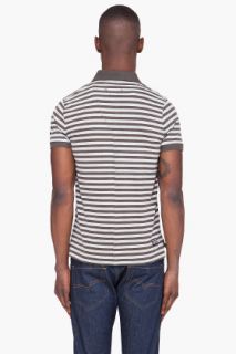 G Star Olive Striped Dimension Polo for men