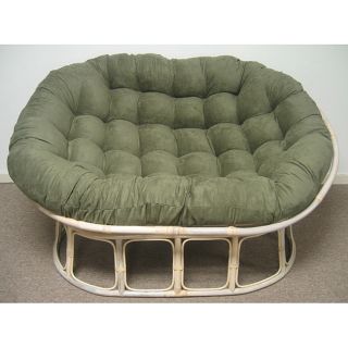 Double Papasan Chair with Microsuede Cushion