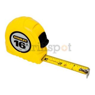 Stanley 30 495 Measuring Tape, 16 Ft, Yellow, Forward