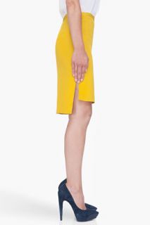 3.1 Phillip Lim Mustard Silk Zip Skirt for women