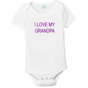 I Love My Grandpa Baby Onesie (newborn) Clothing
