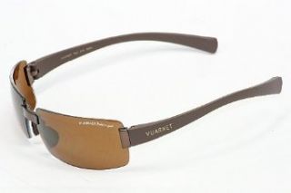 VUARNET 211 Metal Sunglasses 1221BRN Polarized Brown