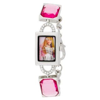 Hannah Montana Kids HHM206 Pink Gems Silver tone Bracelet Watch