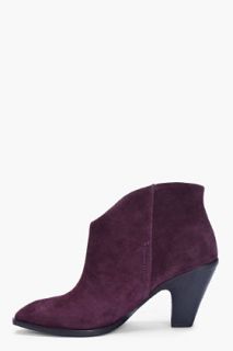 Belle Sigerson Morrison Dark Purple Lamar Ankle Boots for women