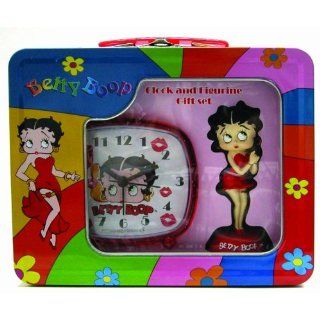 Betty Boop Clock, Figurine, Lunchbox Gift Set Everything