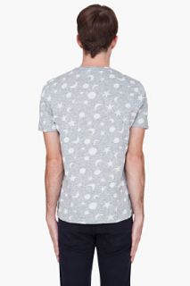 Paul Smith Jeans Grey Star Print T shirt for men