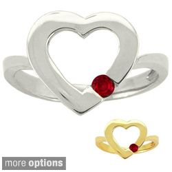 10k Gold Birthstone Open Heart Ring Today $194.99   $199.99