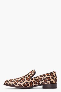 Dsquared2 Beige Leopard print Africa Loafers for men