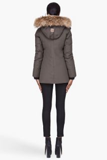 Mackage Green Fur trimmed Marla b Coat  for women