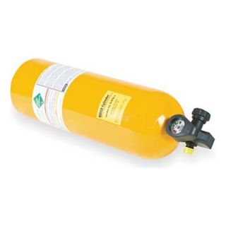 MSA 809872 SCBA Cylinder, Aluminum, Yellow, 2216 psi