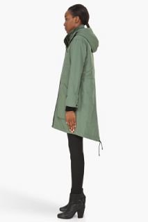 Rag & Bone Army Green Convertible Wynn Coat for women