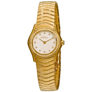 Ebel Classic Womens Yellow Gold Diamond Watch