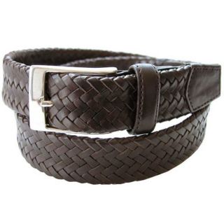 Tommy Bahama Mens Curacao Brown Leather Belt