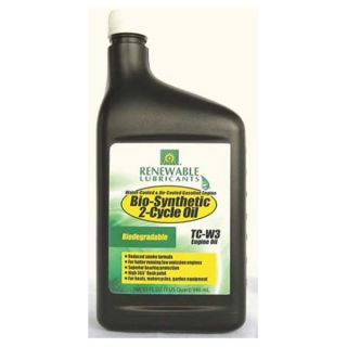 Renewable Lubricants 85201 Engine Oil, 2 Cycle, 1 Qt., SAE 20