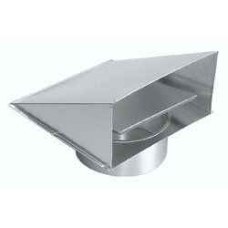 Broan 643 Wall Cap Aluminum 8 Round Duct Kitchen