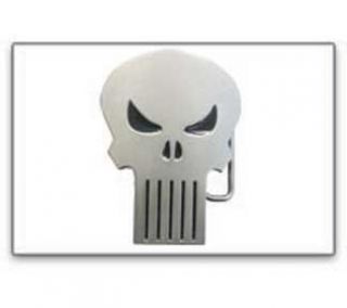 The Punisher Silver Metal Skull Belt Buckle Clothing