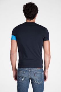 Bikkembergs  Blue Cuff T shirt for men