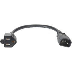 IEC Male to Edison Style Female Power Cord Adapter