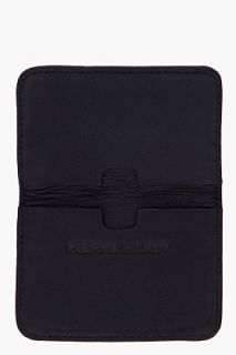 Pierre Hardy Black Nappa Leather Cube Card Wallet for men