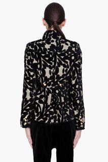 Alice + Olivia Black Embroidered Cecilt Military Jacket for women