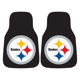 Fanmats Pittsburgh Steelers 2 piece Carpeted Nylon Car Mats