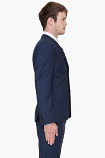 J. Lindeberg Navy Dressed Wool Hooper Blazer for men