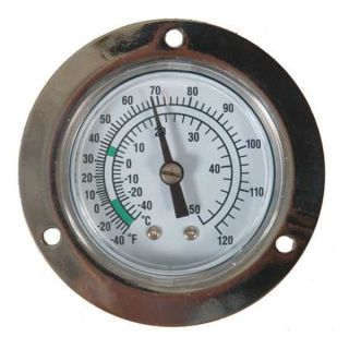 Approved Vendor 1EPF1 Analog Panel Mt Thermometer,  40 to 120F