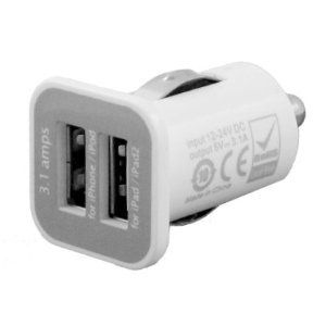SAVEoN Dual USB Car Lighter Charger Adapter with 3A Output