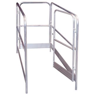 Aluminium Guard Rail Step Ladder