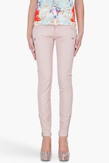 Pierre Balmain Super Skinny Blush Zip Jeans for women