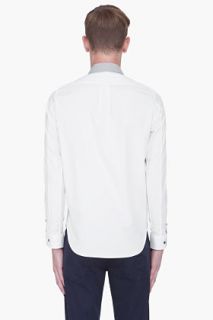 Marc By Marc Jacobs Grey Collar Oxford Shirt  for men