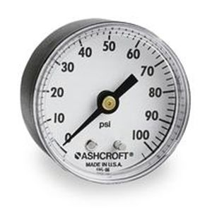 Ashcroft 15W 1005PH XSF 01B 100# Pressure Gauge, 1 1/2 In, 0 to 100 Psi