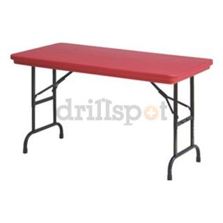 Correll Inc RA2448 25 24x48 Adjustable Red Blow Molded Plastic Top